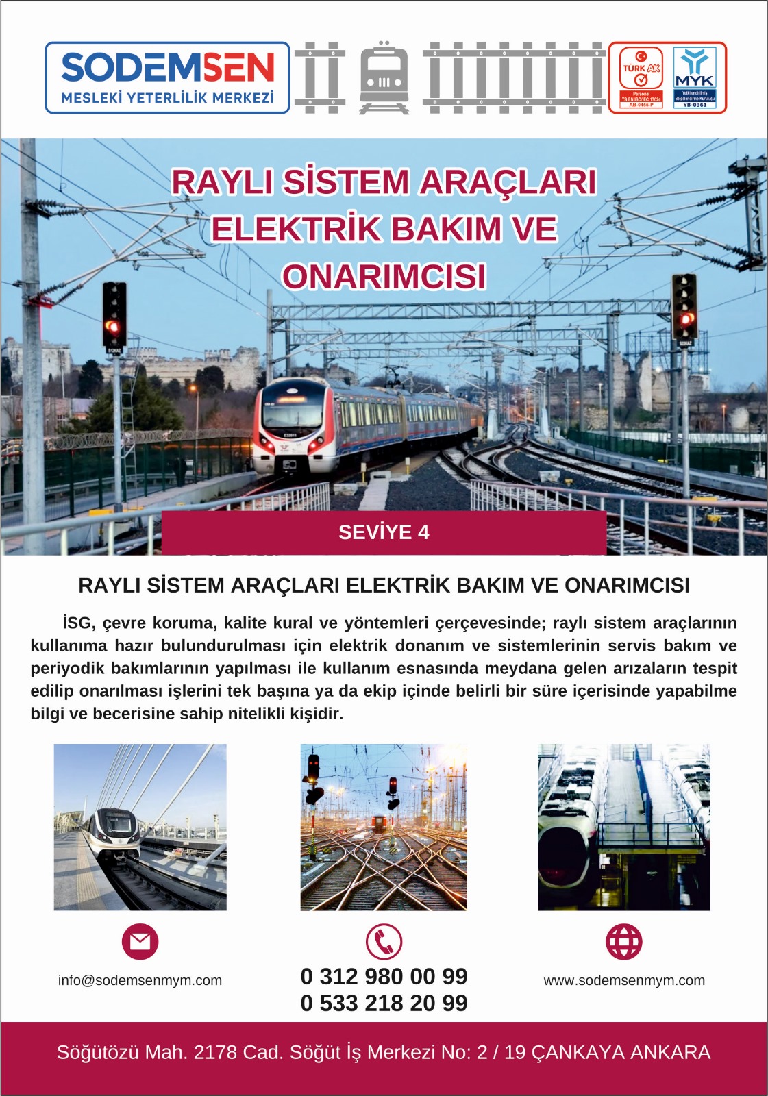 Raylı Sistem Araçları Elektrik Bakım ve Onarımcısı