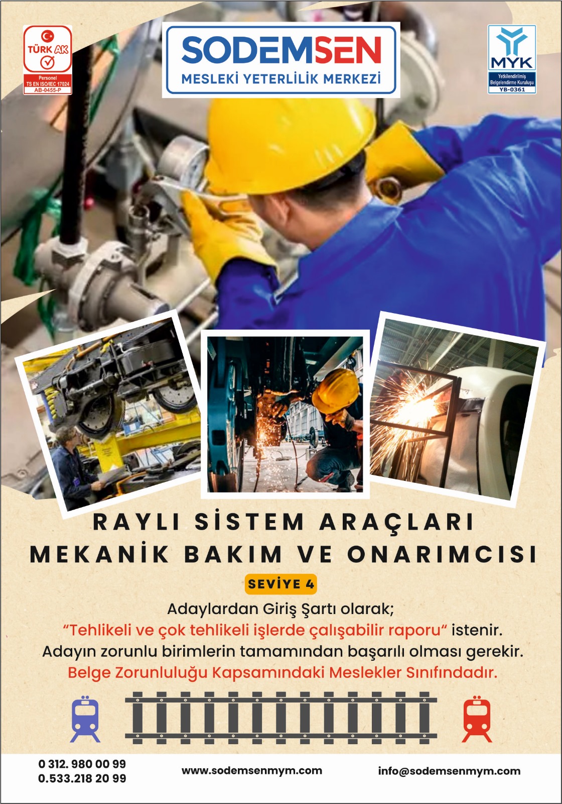 raylı sistem mekanik bakım